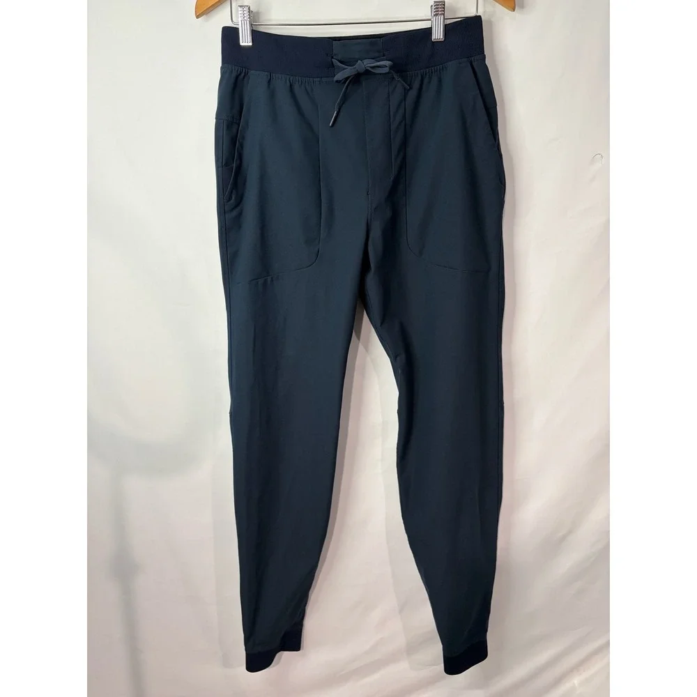 Lululemon ABC Jogger Mens M Tall Navy Blue Tapered Athletic Pants Drawstring